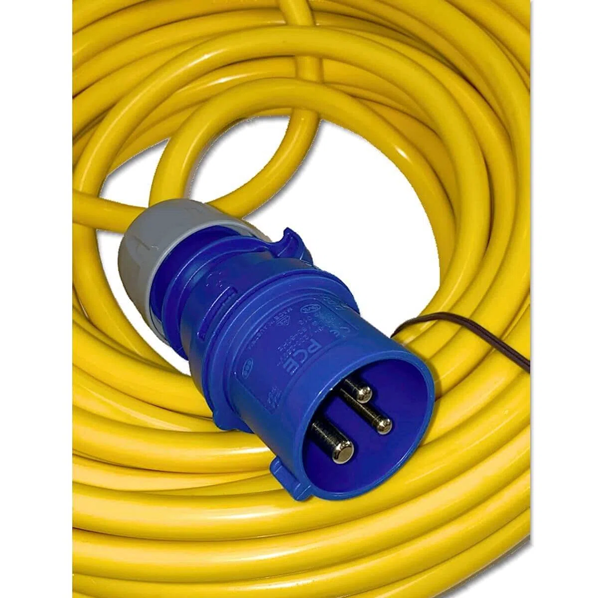 Cable alargador de Camping 25m CEE 230 V, K35 AT-N07V3V3-F 3G2,5, IP44, 3 x 2,5 mm, 230 V, 16 A, IP44, Color Amarillo