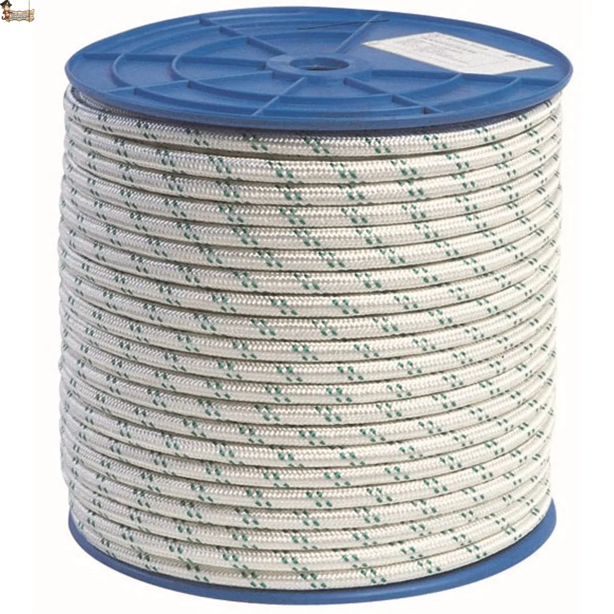 BricoLoco.com Cuerda driza Nylon Trenzada. SOGA Fibra sintética de Nylon. Cabo Amarre, Agricultura, ganadería, construcción, decoración, Crossfit. Alta Resistencia. (50, Ø 8 mm.)