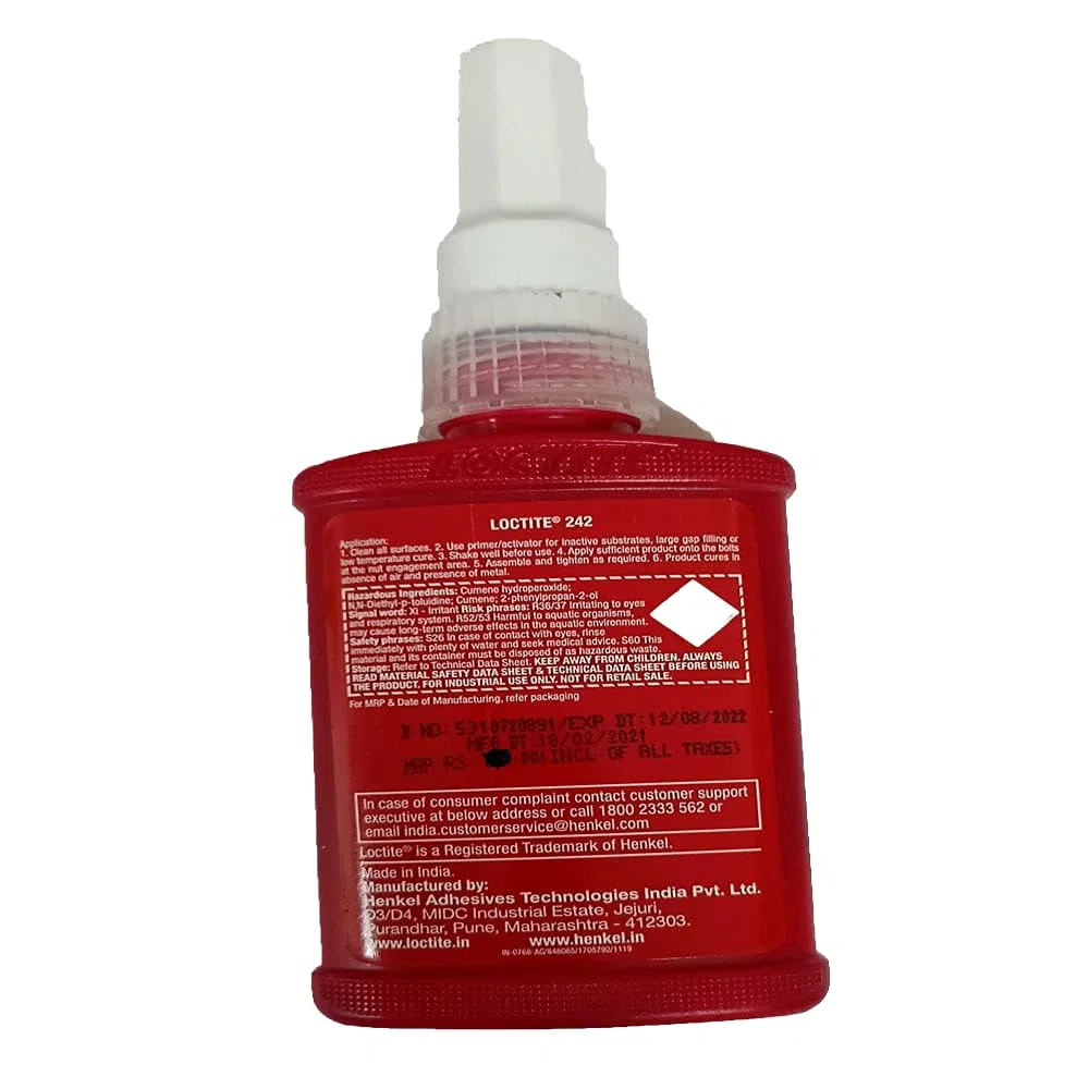 Format 5010266242538 - Loctite 242 50ml fl schraubensich, El embalaje puede variar