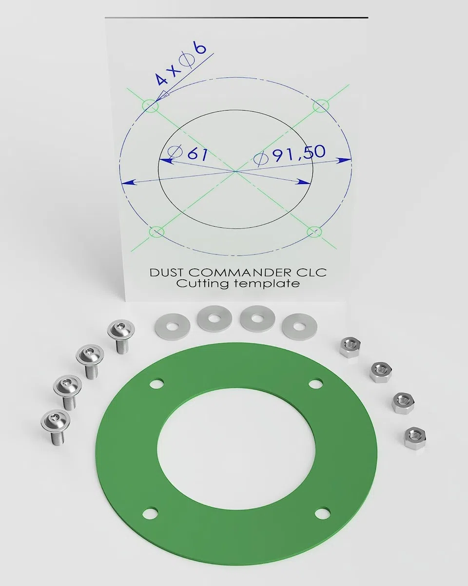 DUST Commander CLC DIY BUNDLE - Filtro ciclónico clásico DUST Commander CLC + válvula antiaplastamiento DUST-SP