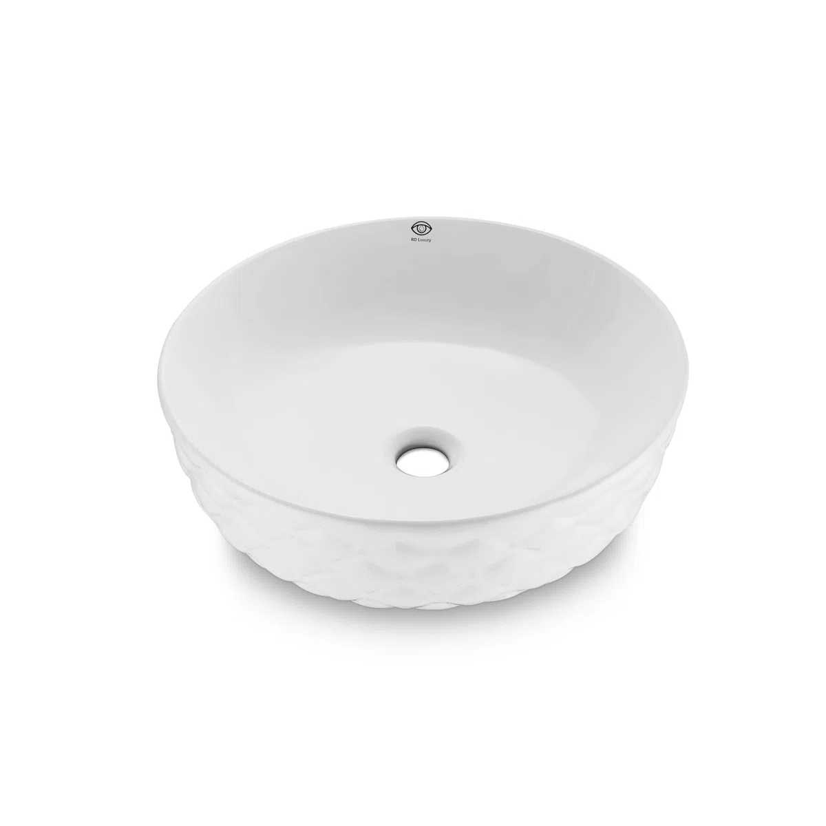 Lavabo de diseño redondo lavabo pequeño lavabo para el baño, color blanco