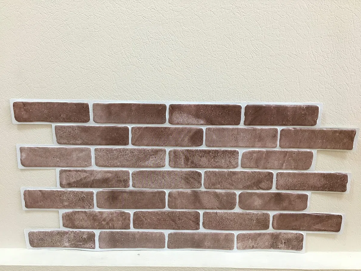Paneles de pared de PVC 3D azulejos decorativos revestimiento (10, ‎Marrón)