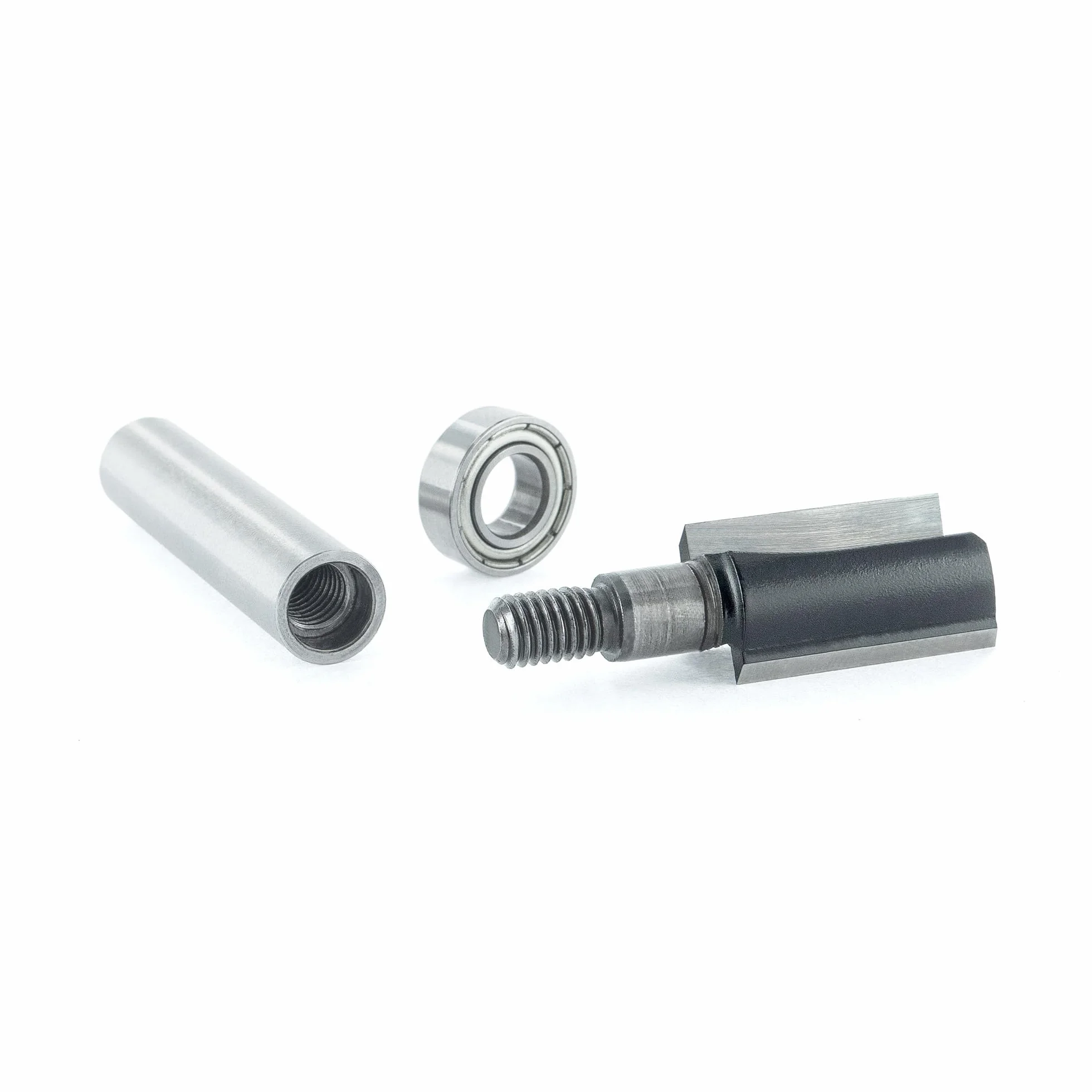 ENT 11653 Fresa para aplanar, en carburo, vástago (S) de 8 mm, diámetro (D) de 12,7 mm, NL de 25 mm, SL de 32 mm, GL de 62 mm, con rodamiento de bolas en el vástago