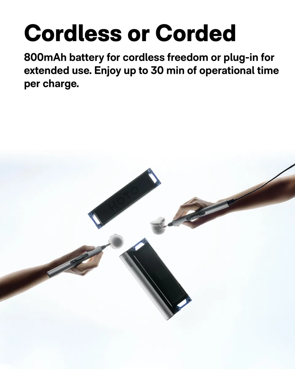 HOTO SNAPBLOQ R-A04 Mini Kit de Herramienta Rotativa Inalámbrica, Velocidad Variable de 22000 RPM, Juego de 38 Accesorios para Lijar, Grabar, Perforar, Pulir | Herramienta Eléctrica para Bricolaje