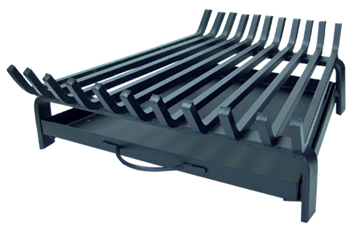 Imex El Zorro – Parrilla Chimenea con Cajón | 60x45x43 cm | Hierro Fundido Resistente con Cajón Recogecenizas | Ideal para Chimeneas y Barbacoas de Carbón y Leña