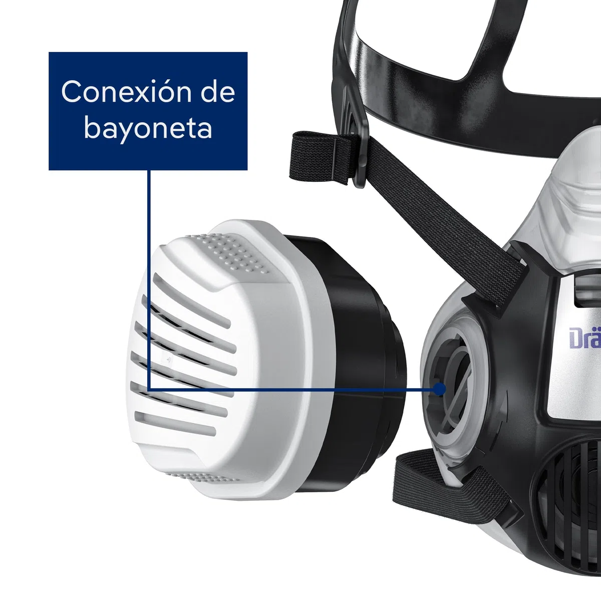 Dräger filtros X-plore A1B1E1K1 HG P3 R D | 6 filtros de protección respiratoria química Frente a vapores | Compatible con Las máscaras Dräger 3300/3500/5500