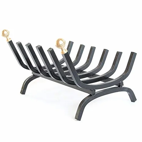 Brasero pesada CM 40 de hierro forjado para chimenea