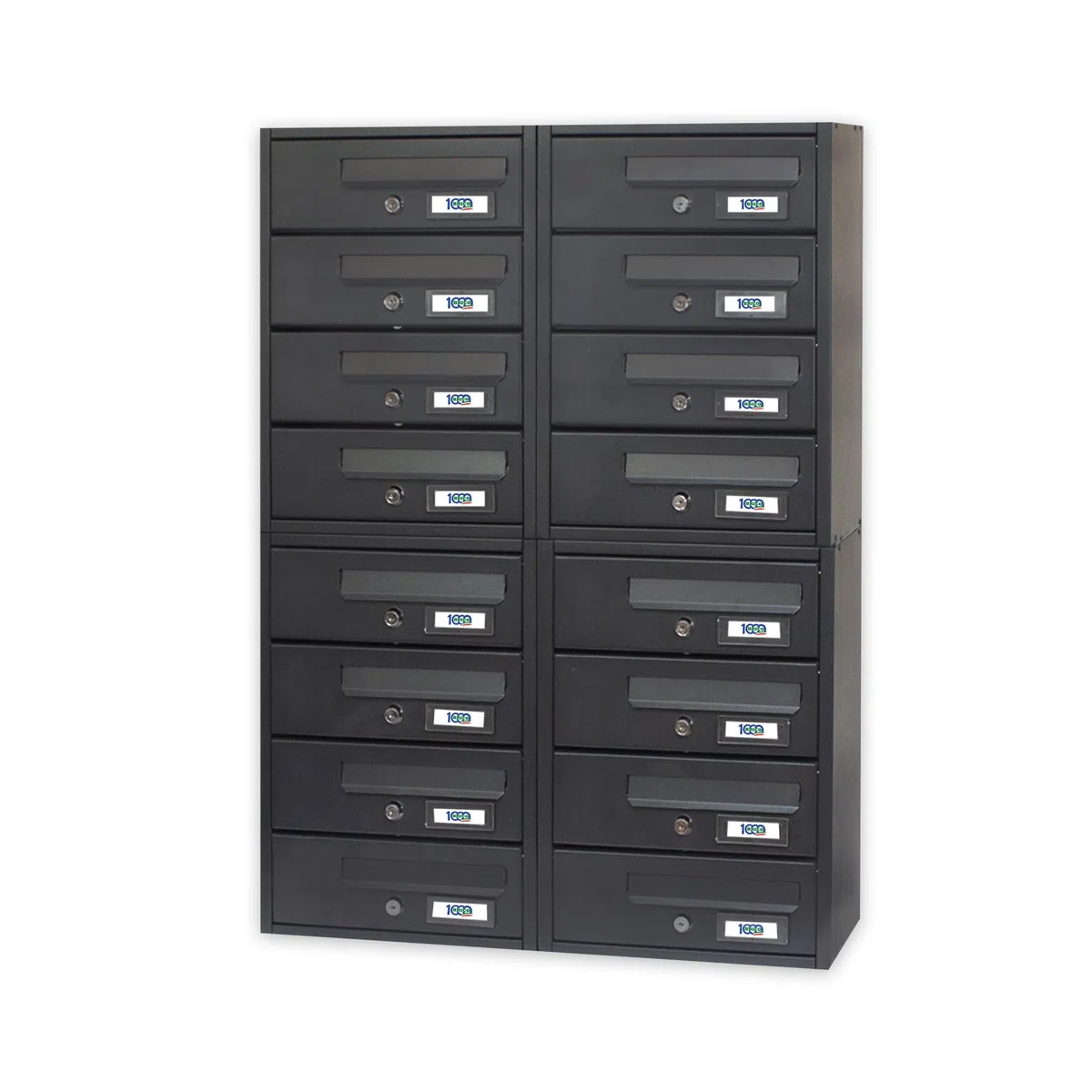 Buzón vertical para propiedad horizontal de 16 plazas 60 x 17 x 84 cm – Modelo Modular