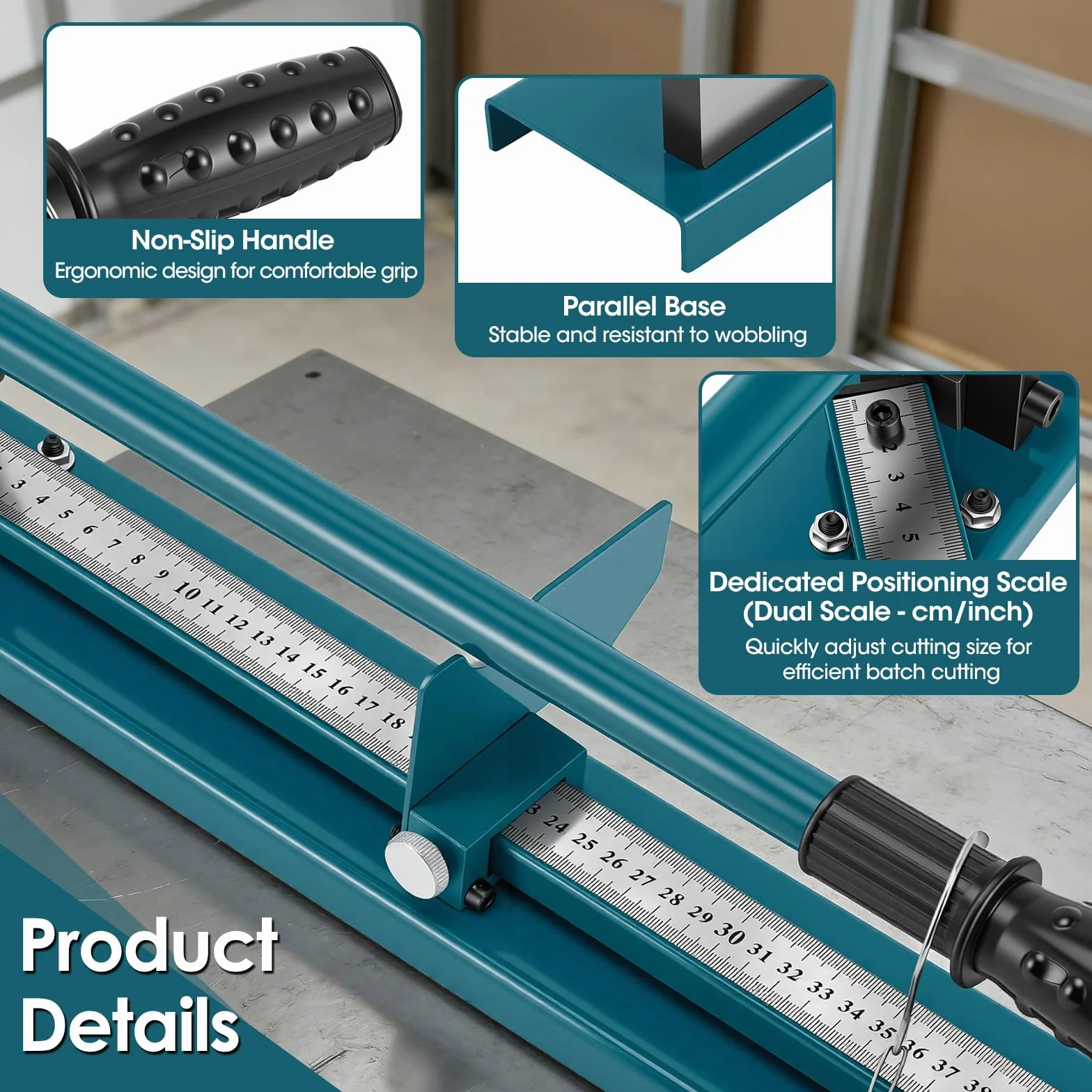 Cortador De Rieles, Cortador Rieles Din De Doble Ranura Herramienta Manual Corte Din Con Regla De Medición Herramienta Corte Acero/Aluminio/Hierro De 35 Mm Para Placas Conducto