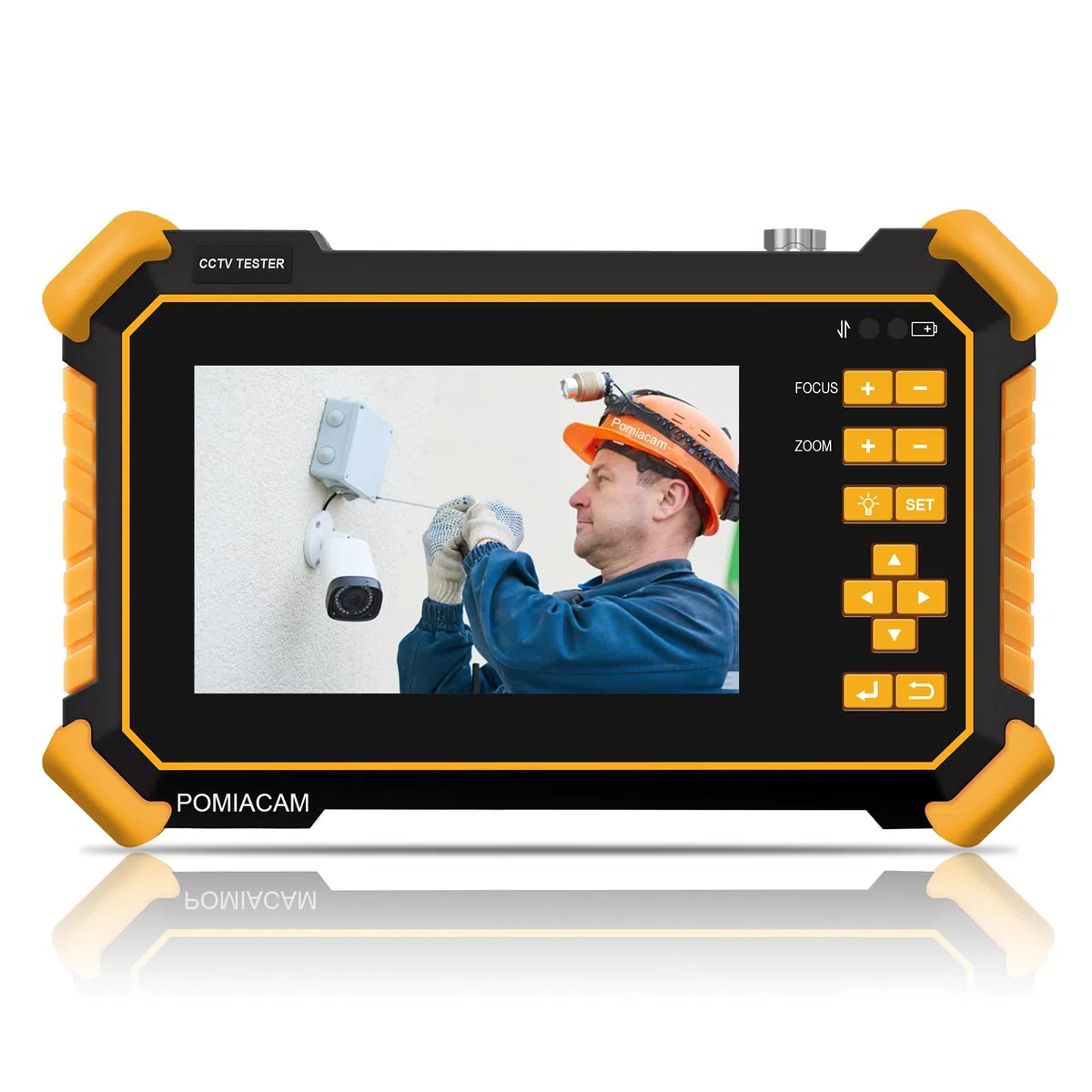 CCTV Tester Monitor HD-2900 Pantalla TFT LCD de 4.3 "4K 8MP CVI TVI AHD CVBS Video analógico HD Probador de cámara coaxial Batería incorporada de 4000 mAh Potencia de salida DC12V