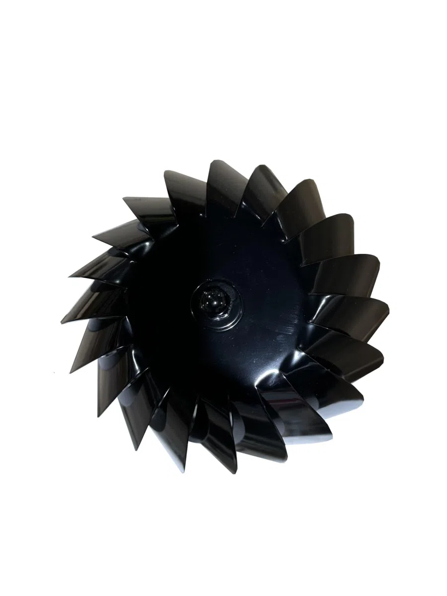 Sombrero para chimenea y estufas Extractor de humos Giratorio color Negro vitrificado diámetro 200mm