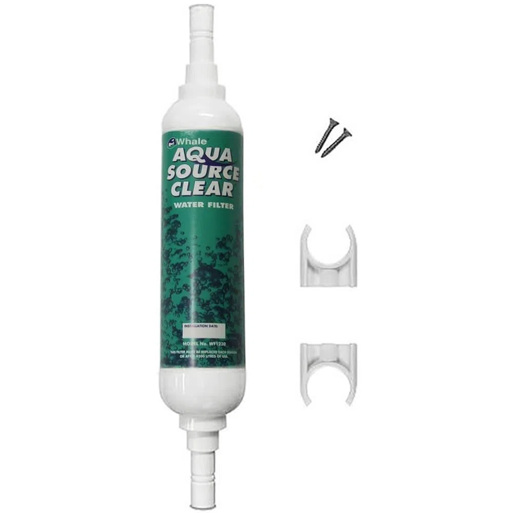 Whale WF1230 Aqua Source - Filtro de Agua de Carbono, Color Blanco, 3/8 Pulgadas