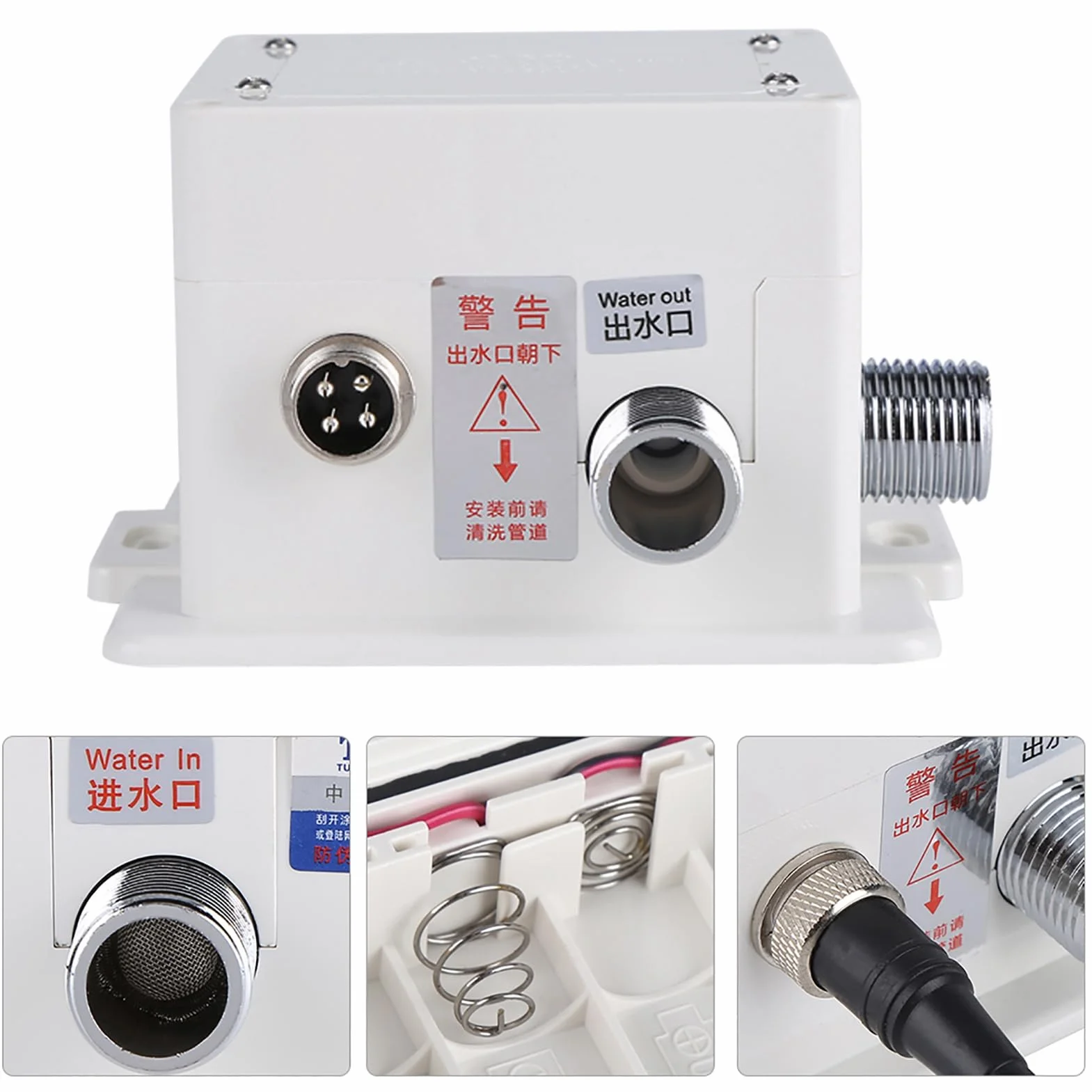 Grifo Sensor de infrarrojos automático Grifo de latón de aleación de zinc de diseño moderno para fregadero de cocina de baño con caja de control para uso
