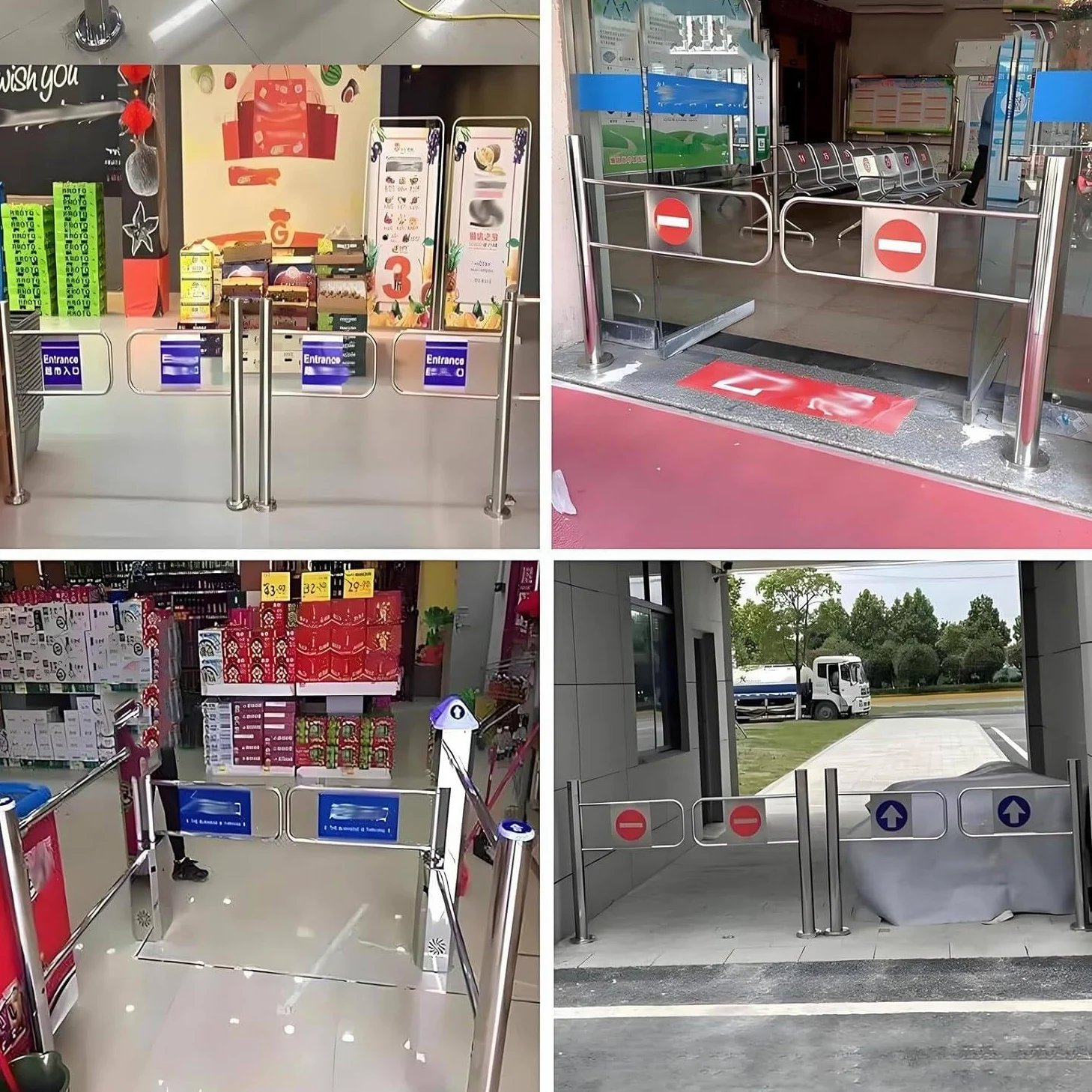 Puerta batiente de entrada, puerta de seguridad para supermercados, puerta batiente universal de metal industrial para almacenes, puerta de cierre automático para bibliotecas left-90*100cm
