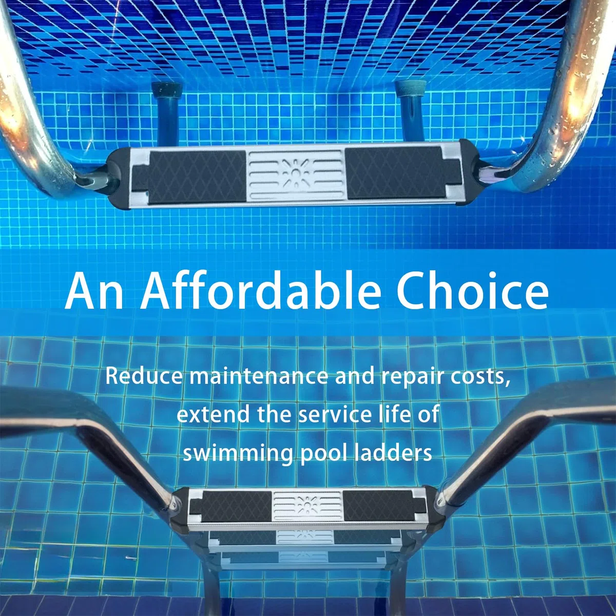 Peldaños para Escalera Piscina, 2 Piezas Peldaño Piscina Antideslizante Escalera Repuesto Acero Inoxidable General Escalera Piscina Accesorios Antideslizantes Piezas Escalera Piscina Pedal Escalera