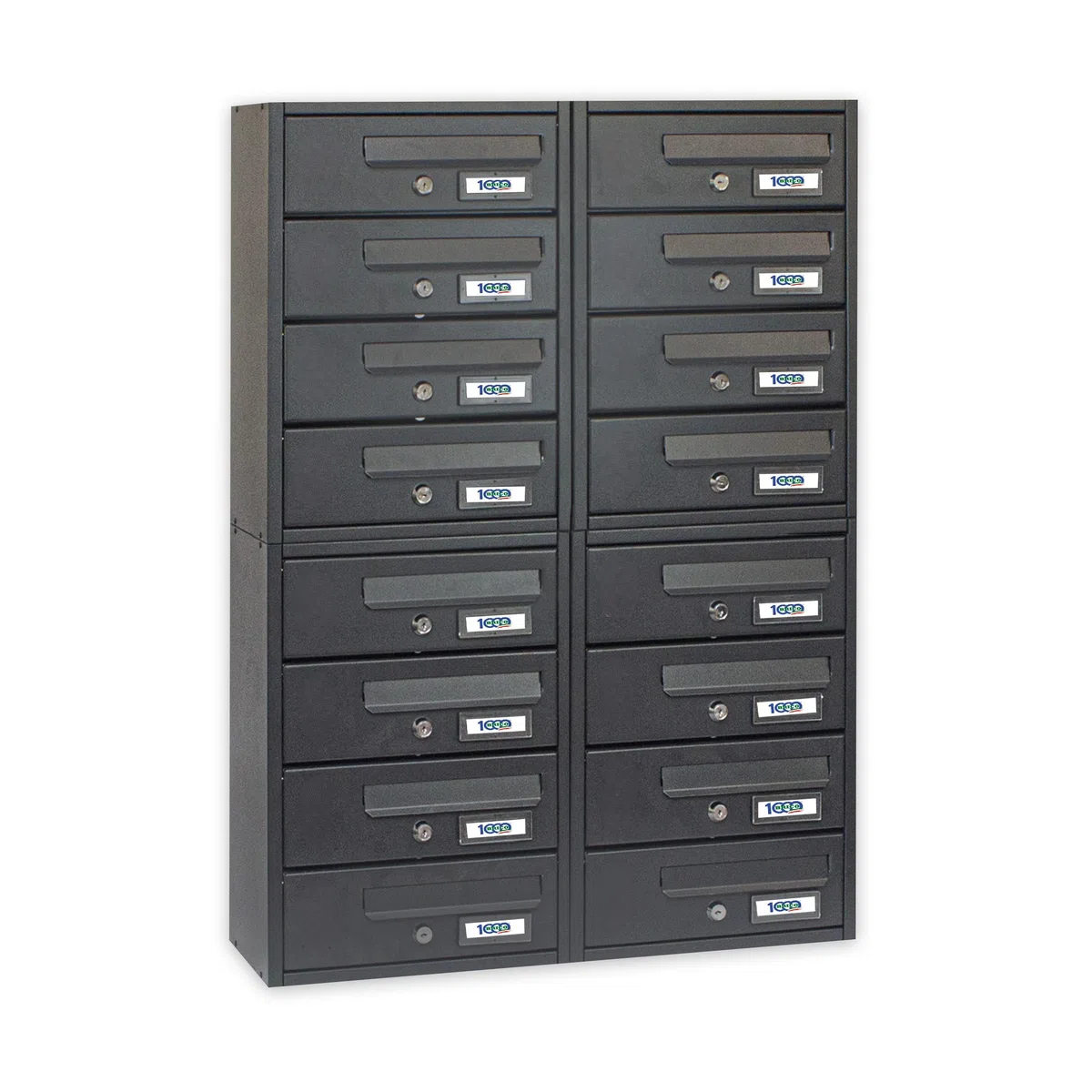 Buzón vertical para propiedad horizontal de 16 plazas 60 x 17 x 84 cm – Modelo Modular