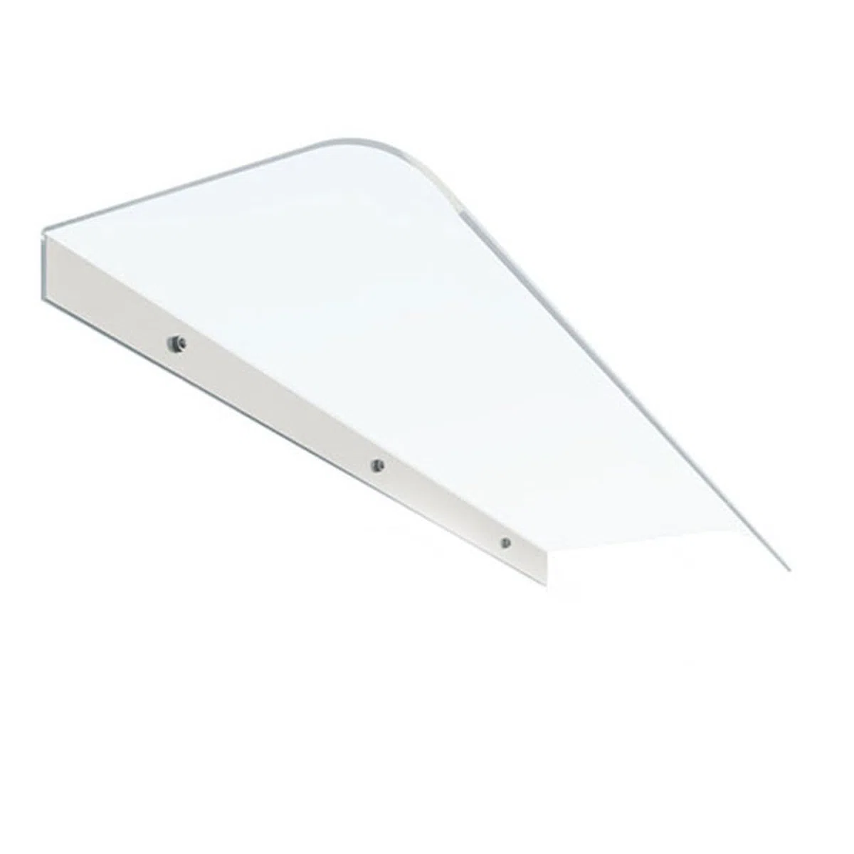 Marquesina para puerta de casa, toldo de policarbonato, protección solar y protección contra la lluvia, techo de puerta con transparente, toldo para puerta de casa o terraza (plano, 400 x 400)