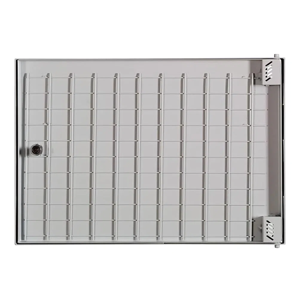 Puerta panelable contador rellenable 54x40cm. Tapa metálica para registros de agua y luz de fachadas