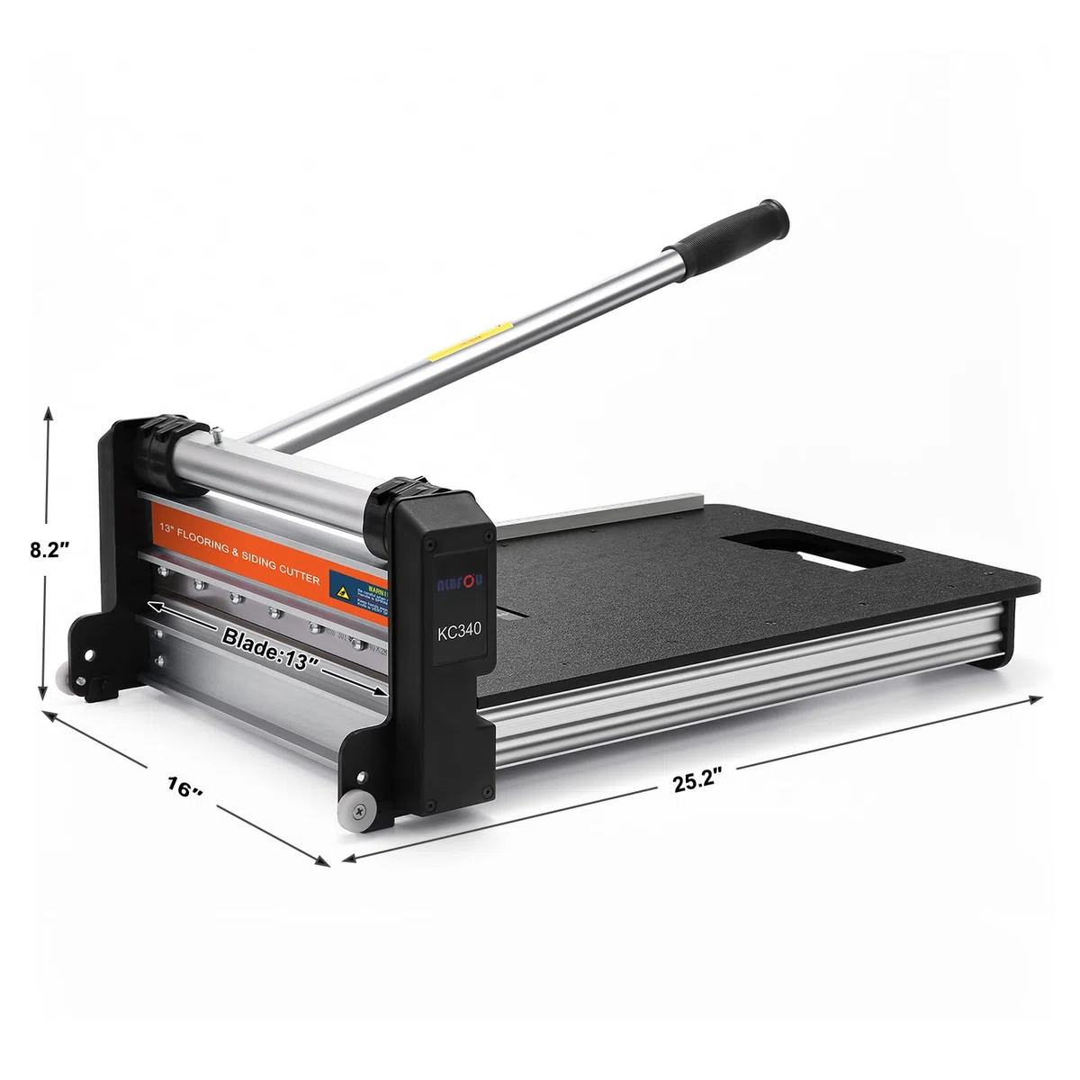 NLBFOU Cortador de suelo laminado de 13 pulgadas, corta tablones de vinilo, laminado, revestimiento, piso de goma, VCT, LVT, SPC, PVC, LVP, WPC y más