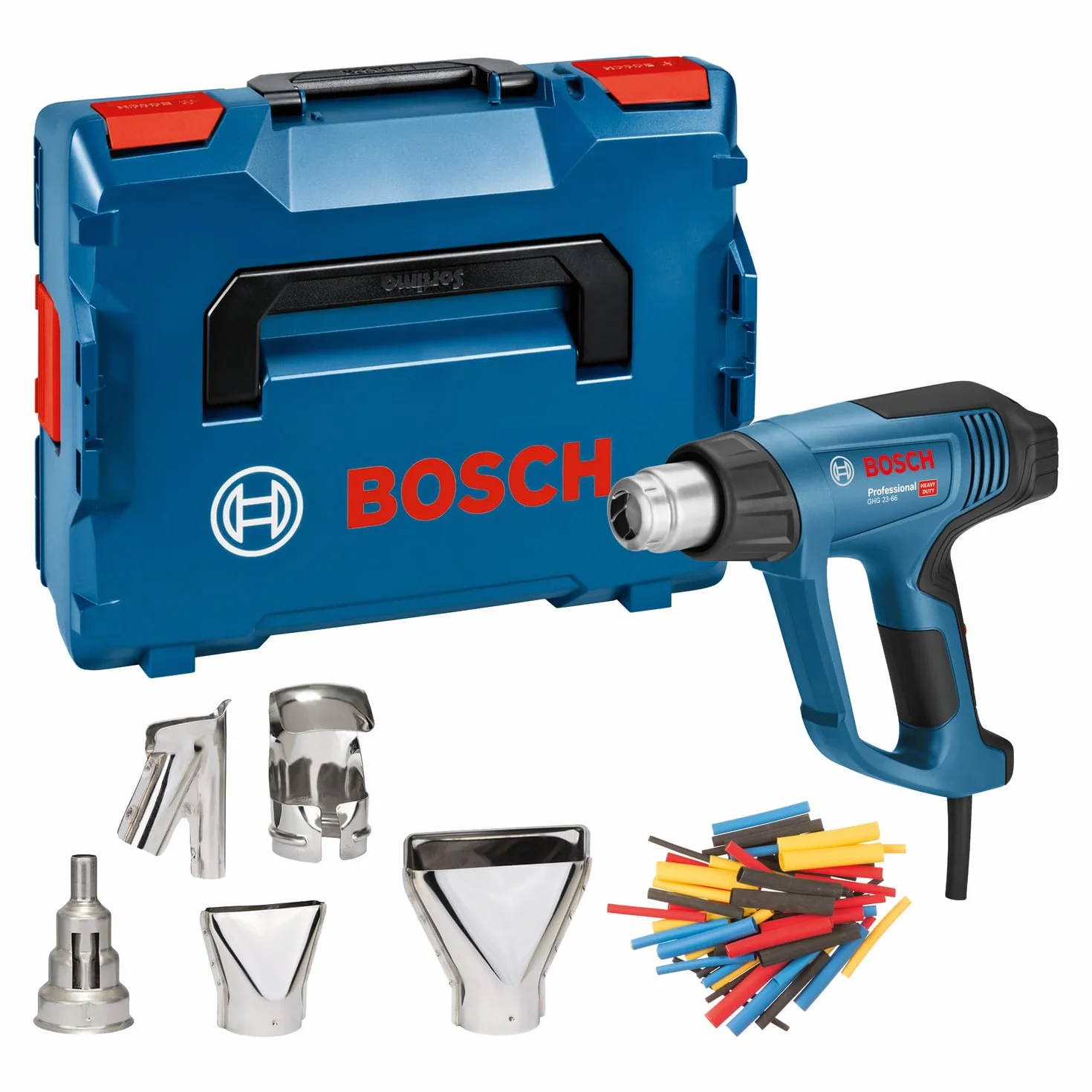 Bosch Professional pistola de aire caliente GHG 23-66 650°C set 4 programas L-BOXX