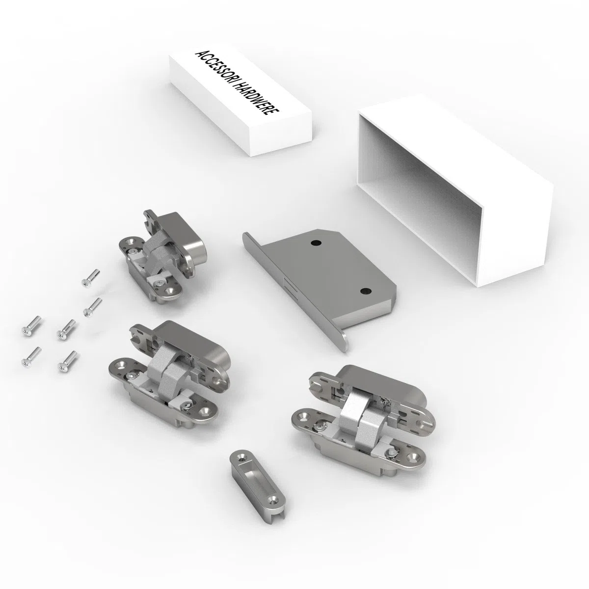 XReverx ERMETIKA - Puerta de alambre para pared batiente, reversible, blanca, se puede pintar + marco – 600/700/800/900 x 2100 mm XReverx ERMETIKA (900 x 2100)