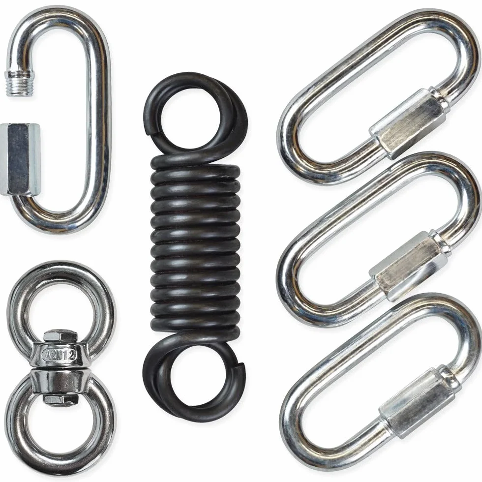 Meister Kit de Ahorro de Herramientas para Bolsa Pesada con Resorte, Giratorio y mosquetones