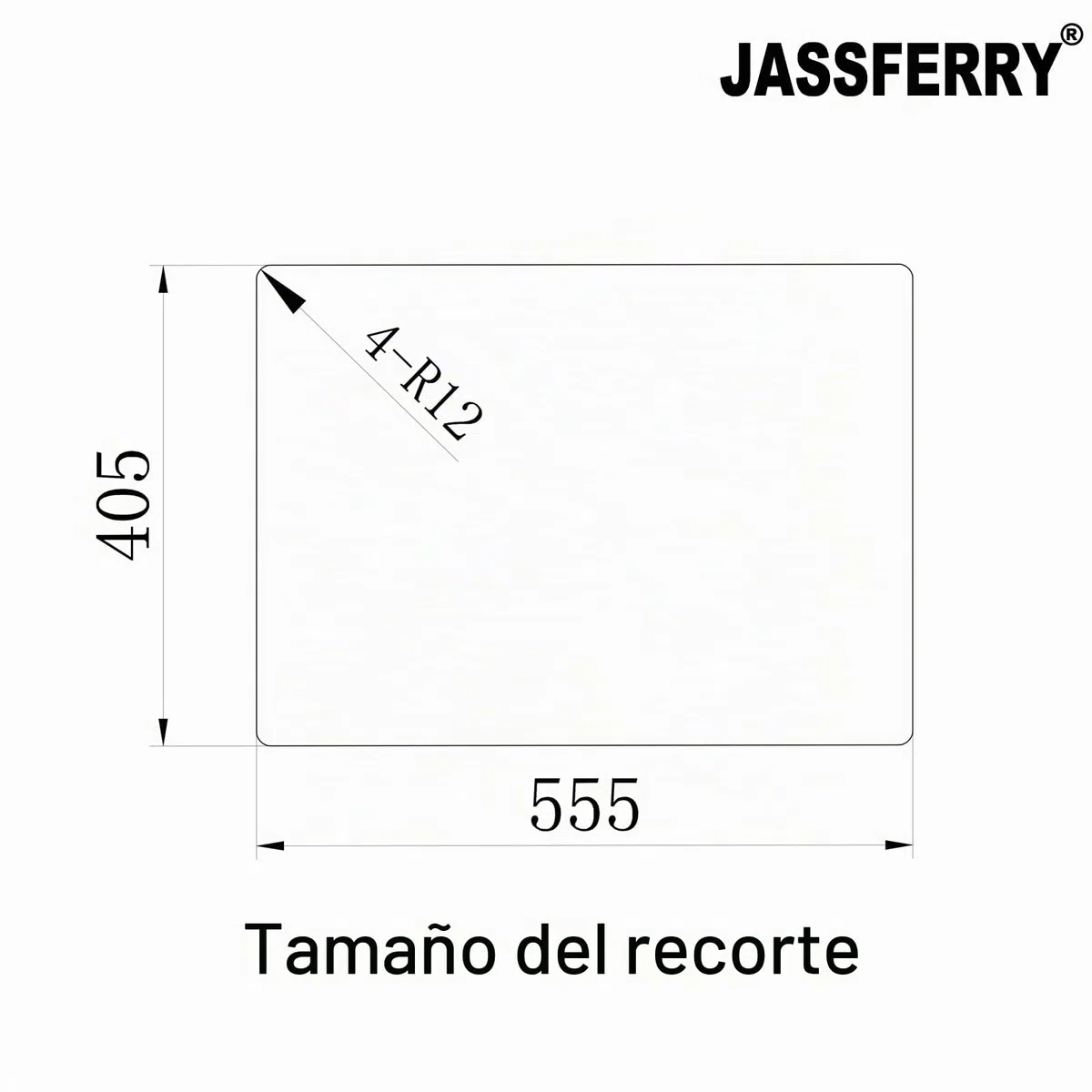 JASSFERRY Fregadero de cocina 1,5 senos, de Acero Inoxidable, bajo encimera, con colador de residuos