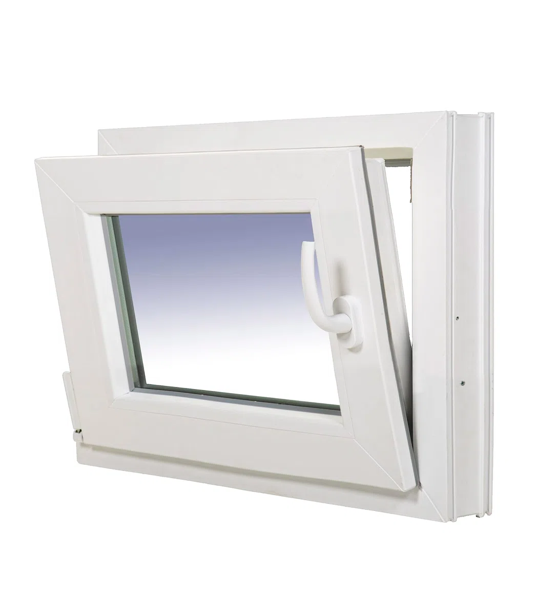 Ventanastock PVC 600x500 Practicable Oscilobatiente Izquierda con 1 hoja y vidrio Carglass (Climalit Mate)