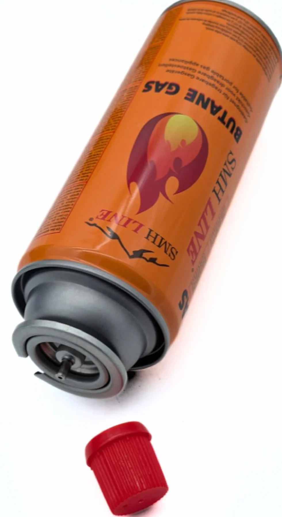 SMH LINE® Calefactor de gas portátil 2 en 1 para camping + 16 cartucho de gas butano, caravana, quemador de 1,7 kW, quemador, calentador de cerámica