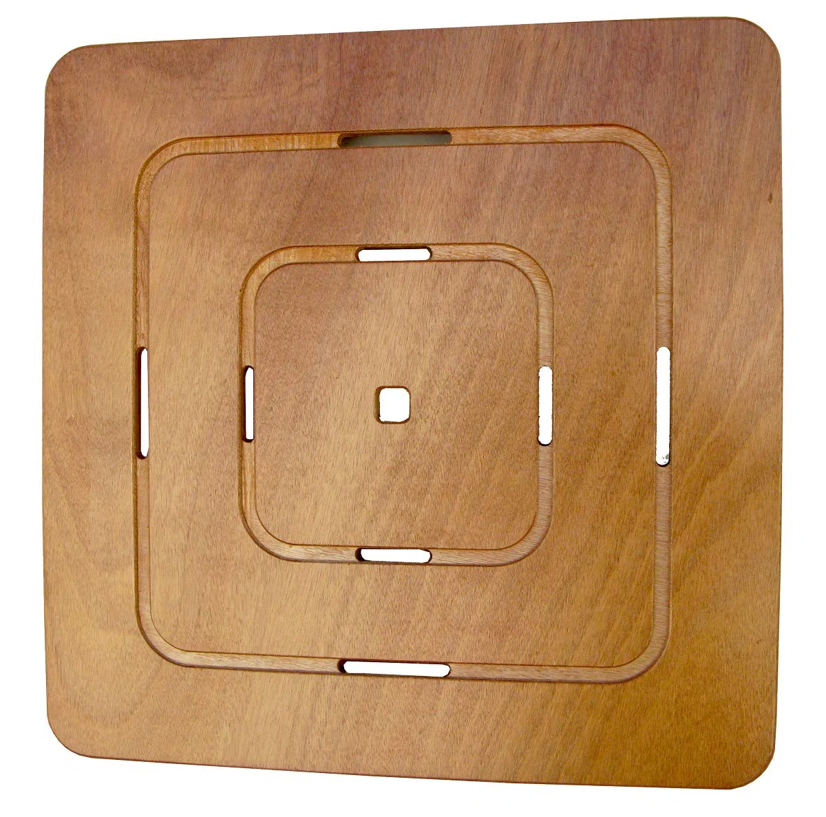 Castelmerlino Tarima para ducha Okumè madera contrachapada marina 60x60 cm para platos de ducha 80x80