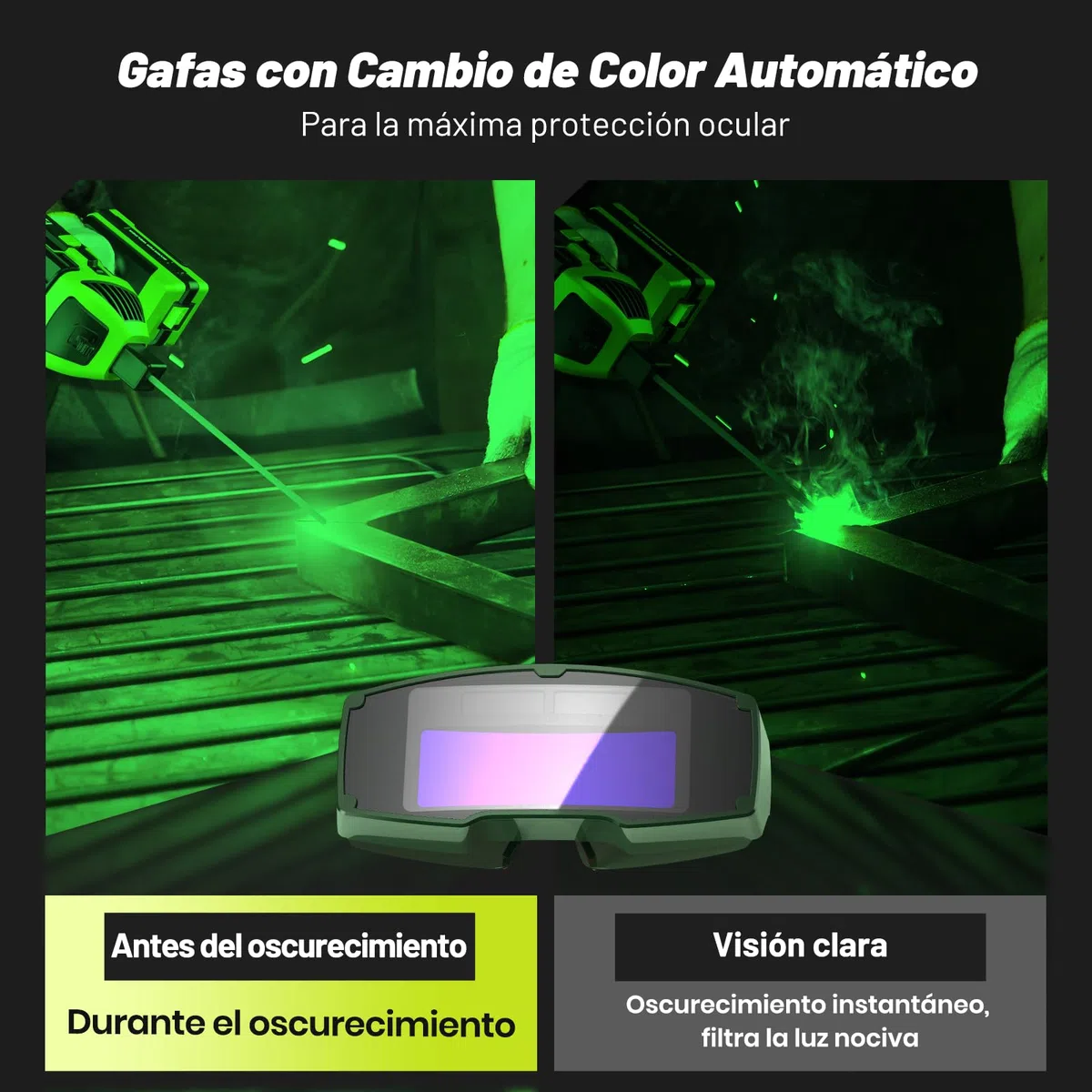 SEESII 220 V Soldador al Arco - FA202G Soldador Eléctrico Arco de Mano con IGBT y Ajuste Variable de Corriente para Varilla de Soldar 2,4 mm - 3,2 mm