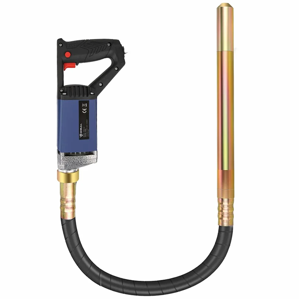 Anbull 1300W Vibrador de Hormigón Eléctrico, longitud 1m, frecuencia 4400 rpm, diámetro de la varilla vibratoria es de 35 mm