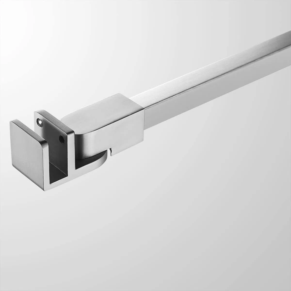 Brazo de pared a vidrio ajustable de acero inoxidable, barra de soporte for mampara de ducha sin marco for vidrio de 8 a 10 mm(Gold,90CM)