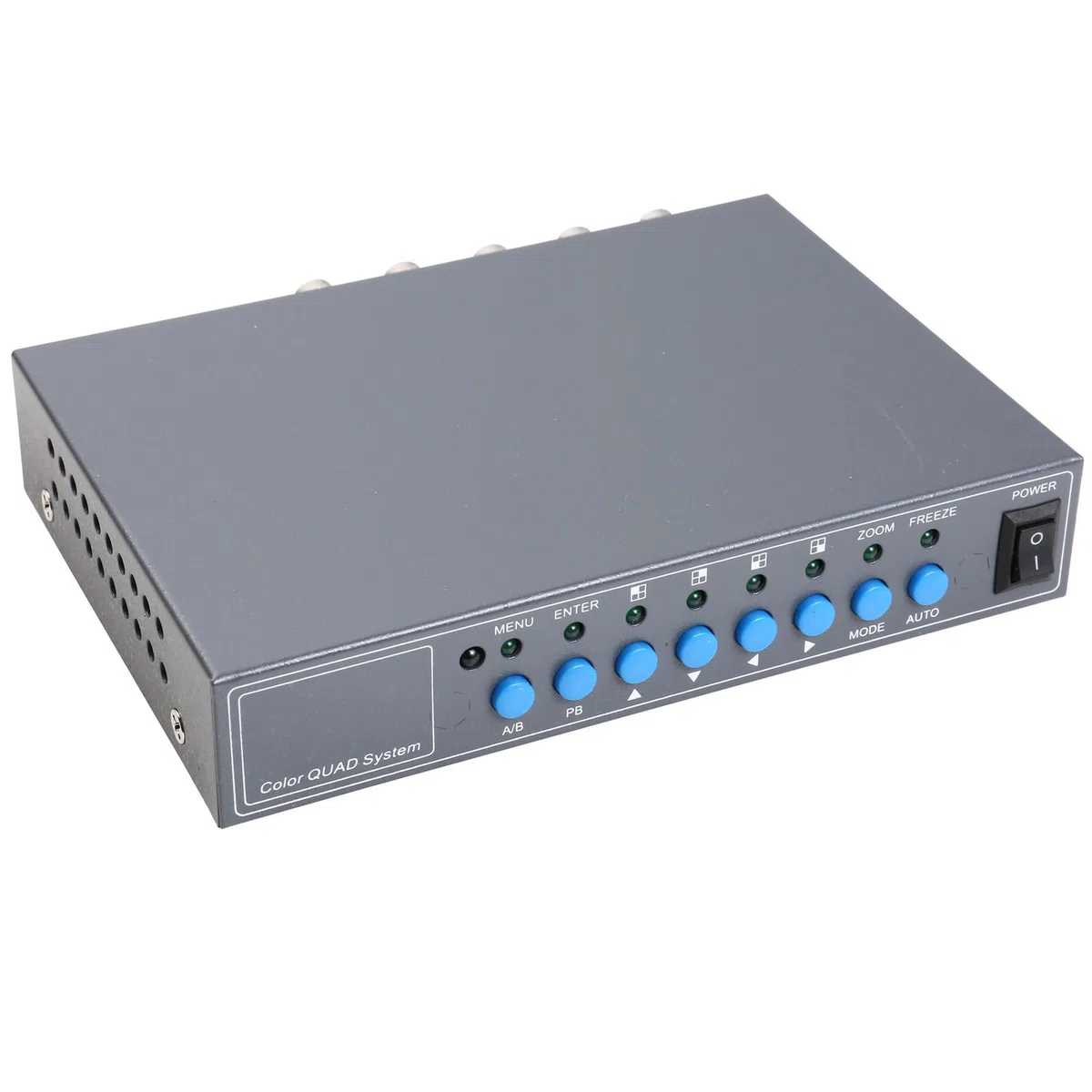 UHPPOTE 4CH Color QUAD System Video Splitter CCTV Procesador de cámara con control remoto