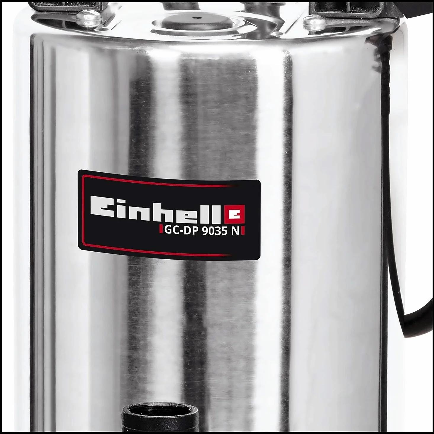 Einhell Bomba de aguas residuales GC-DP 9035N (900W, caudal máximo 18.000 l/h, cuerpos extraños con un tamaño máximo de 35mm, interruptor de flotación regulable en altura de forma ilimitada)