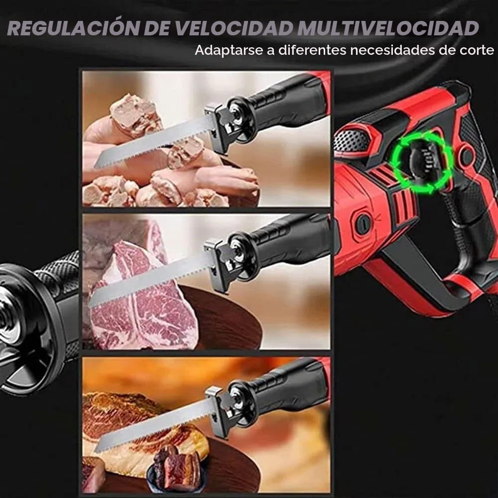 Máquina de sierra de hueso de 2000 W, cortador de carne eléctrico de mano, corte de carnicero con sierra de cinta