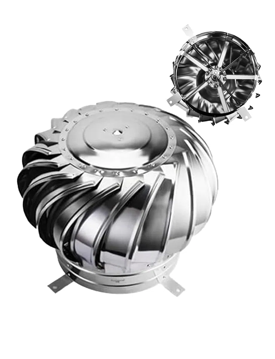 Tapa giratoria para chimenea, rejilla de ventilación giratoria de acero inoxidable para chimenea y techo, protección contra la lluvia