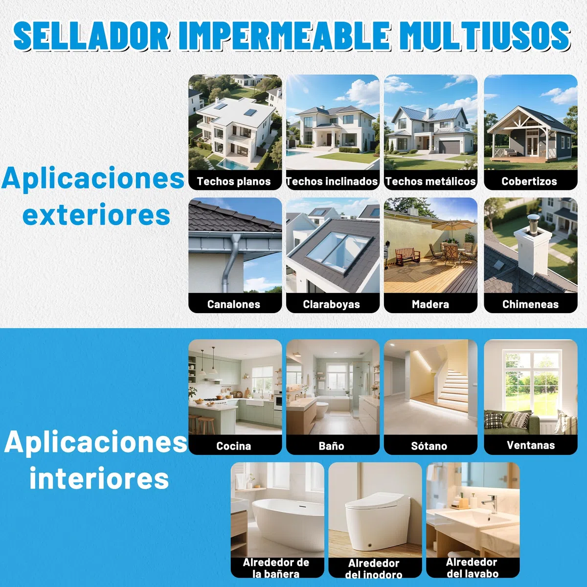 Impermeabilizante Transparente, Líquido Revestimiento Impermeable Reparador Waterproof Anti-Fugas, Sellador Invisible Impermeable para Interiores y Exteriores Pegamento Impermeable 4L