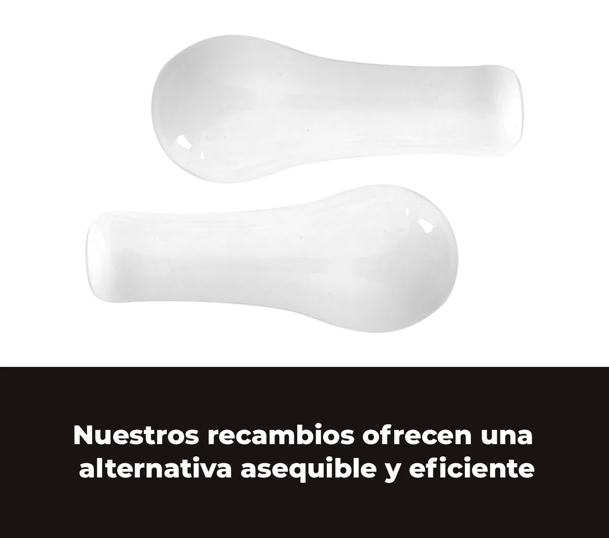 ARCO · Set de 2 Recambios de Porcelana para Manillas de Puerta - Renueva tus Manillas Fácilmente
