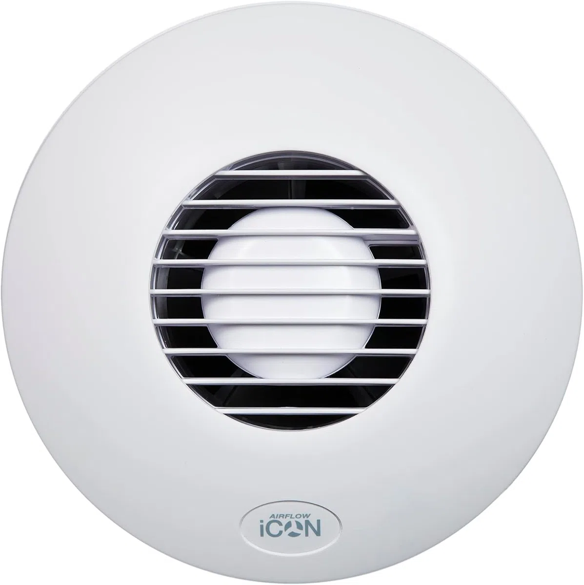 Airflow iCON 15 Extractor de Baño - 100 mm/4" - Eficiencia Energética 9,4W, 19 l/s, Persiana Silenciosa Iris, Múltiples Opciones de Control | Garantía de 3 Años