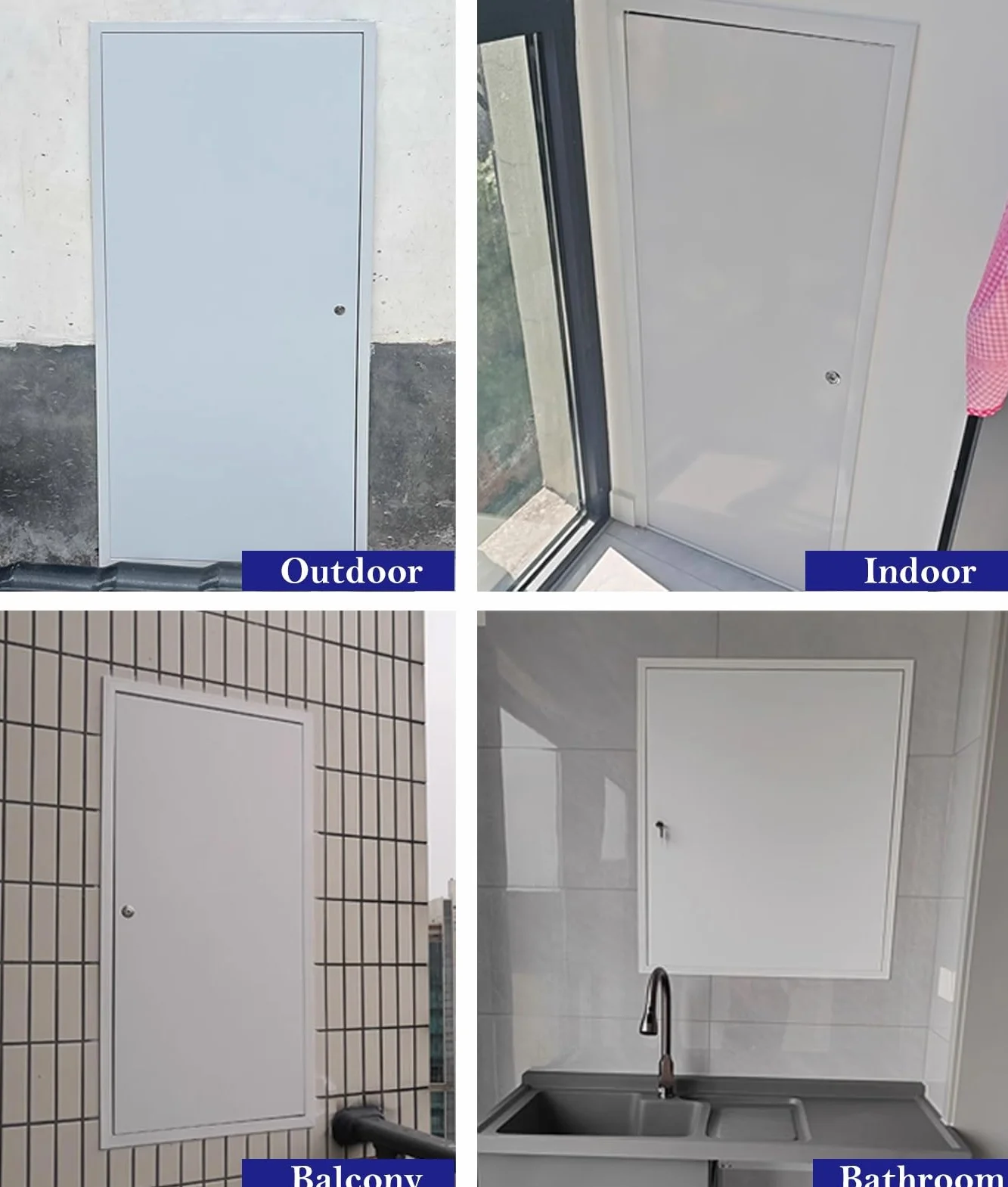 Trampilla Pladur Puerta Metálica Fontanería Trampilla Pladur para Paneles de Yeso/Pared, con Cerradura Tapa Caja Fusibles Trampilla de Acceso a La Pared con Llaves, Tapa de Cuadro Eléctrico(WxH(70x90c