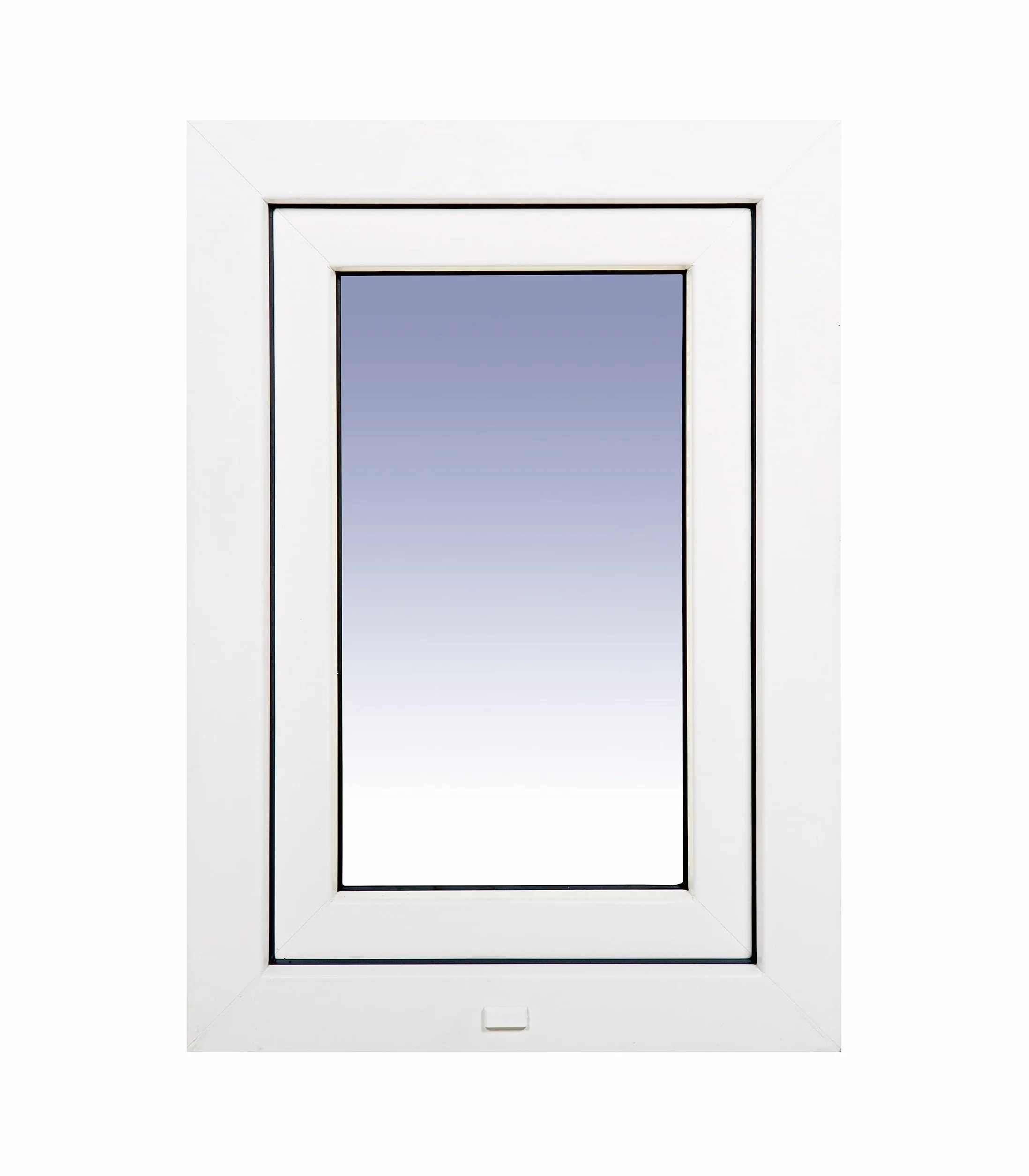 Ventanastock PVC 500x700 Practicable Oscilobatiente Izquierda 1 hoja con vidrio Carglass (Climalit Mate)