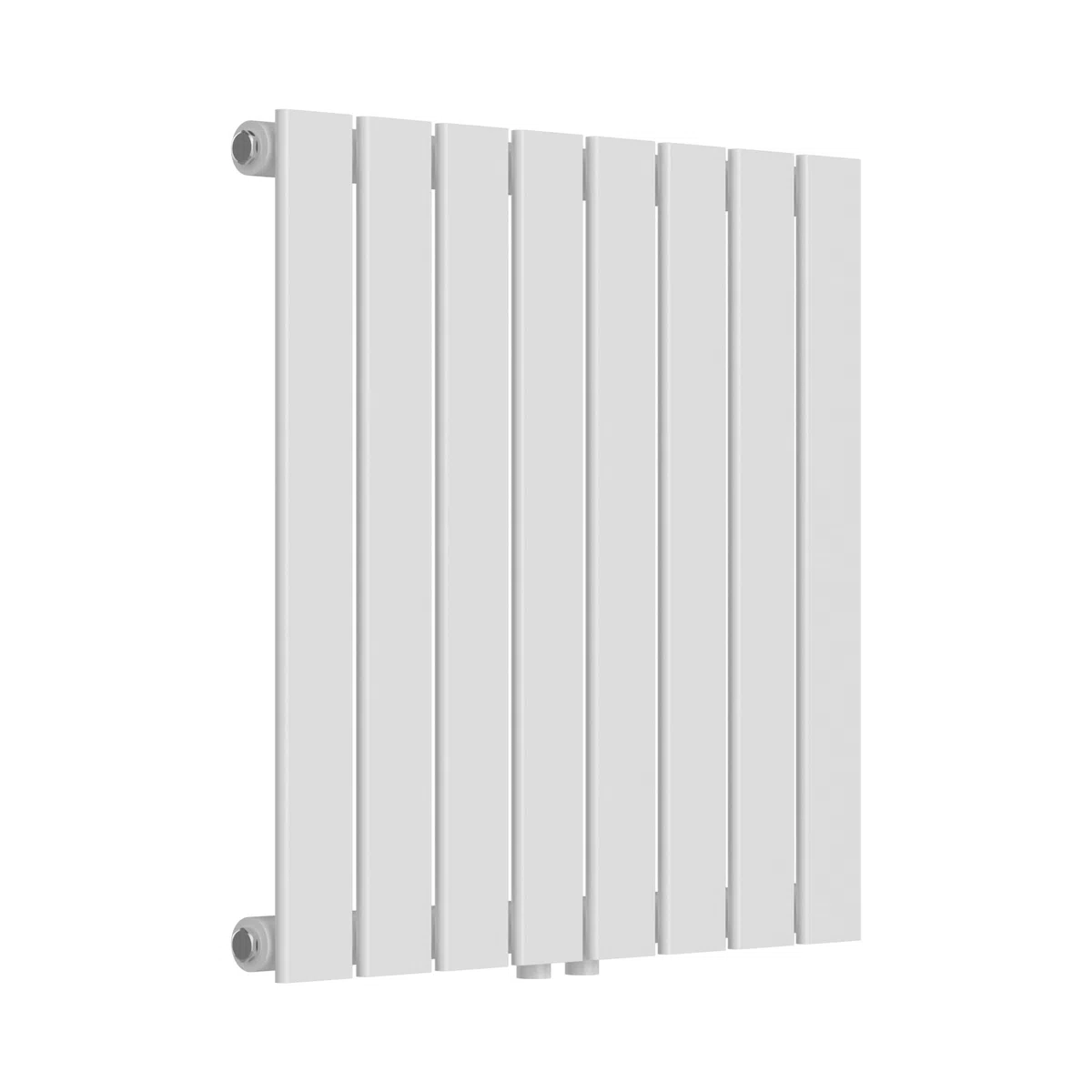 [neu.haus] Radiadores de Panel Monocapa Radiador de Diseño Plano Calefactor de Baño Salón de Agua Caliente de Pared Conexión Inferior Central 459W Acero 60 x 60 cm - Blanco