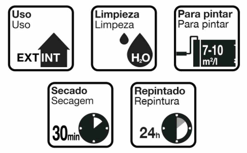 Montó Pintura al Clorocaucho piscinas hormigón Bricolovers/HTM (Blanco 4L)