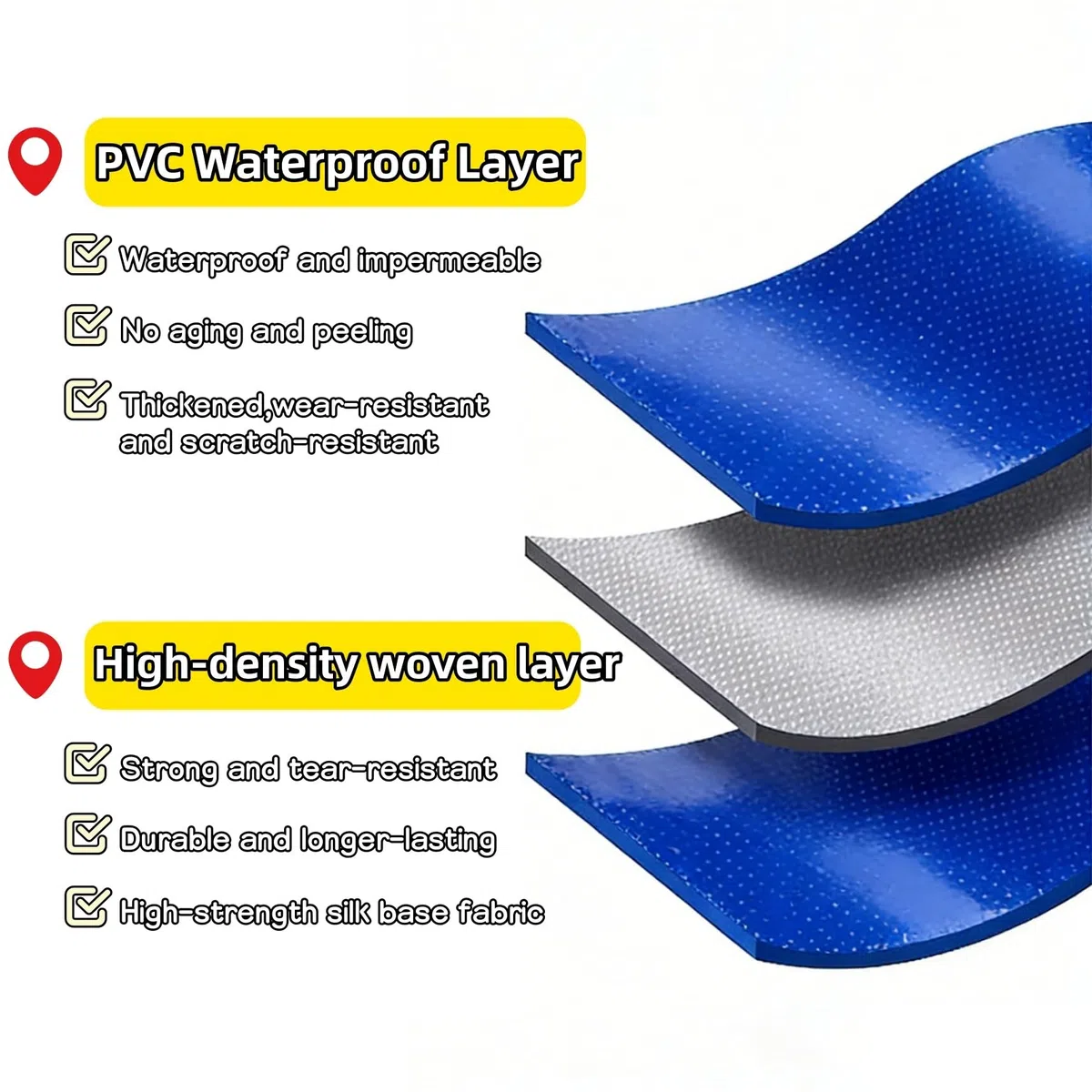 Lona Remolque 140 x 190 cm Máximo Rendimiento - Duradera Resistente a Los Rayos UV Desgarros, Multiusos, Impermeable Cubretodo Múltiples Usos para Jardín, Remolque, Azul