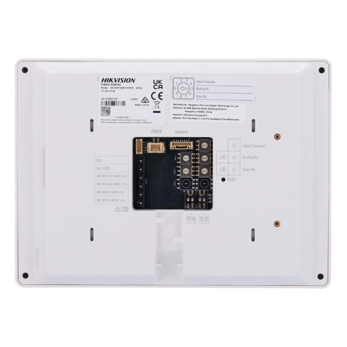 Monitor para Videoportero Hikvision DS-KH7300EY-TE2/White 7" Táctil TFT
