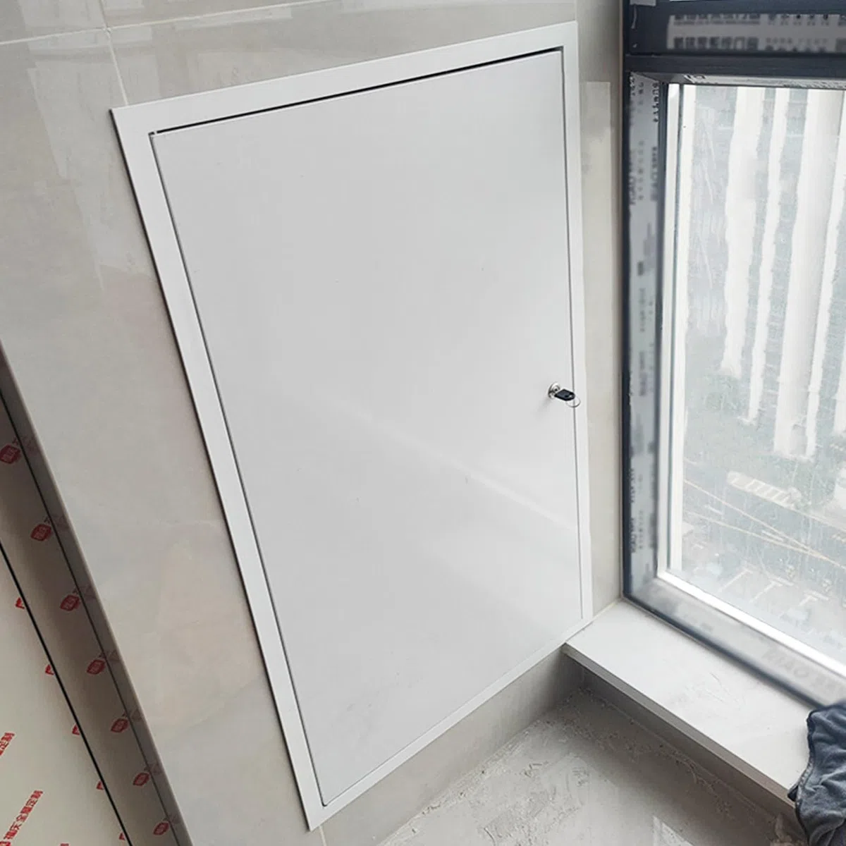 Trampilla Pladur Puerta Metálica Fontanería Trampilla Pladur para Paneles de Yeso/Pared, con Cerradura Tapa Caja Fusibles Trampilla de Acceso a La Pared con Llaves, Tapa de Cuadro Eléctrico(WxH(70x90c