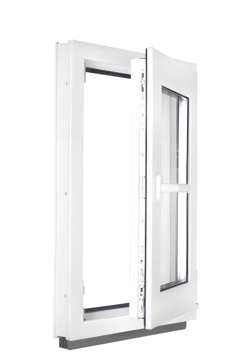 ‎BauPLAZA - Ventana de baño PVC (Reforzado) - Ancho x Alto 400 x 600 mm - Blanca - Vidrio Mate - Doble acristalamiento - 40 x 60 cm Derecha Oscilobatiente 1 Hoja Apertura