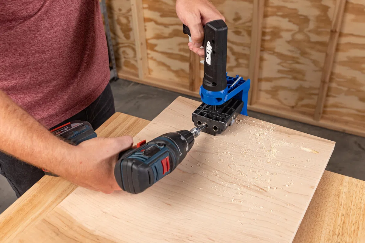 Kreg Pocket-Hole Jig 520PRO2 - Plantilla de perforación portátil y eficiente para uniones de bolsillo - Unión de madera rápida y estable - Para espesores de material de 12 mm - 38 mm - Incluye