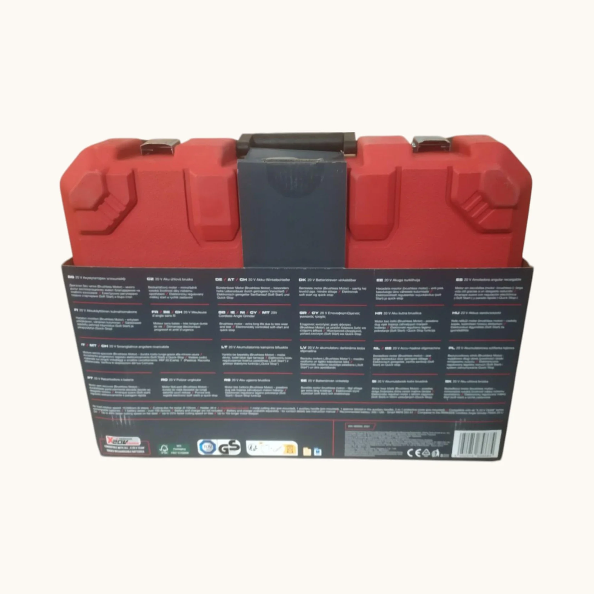 Amoladora angular inalámbrica PARKSIDE Performance X20V PWSAP 20 (sin escobillas/brushless, sin batería, sin cargador, en maletín de transporte)